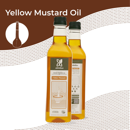 Wood Pressed Yellow Mustard Oil - 1L