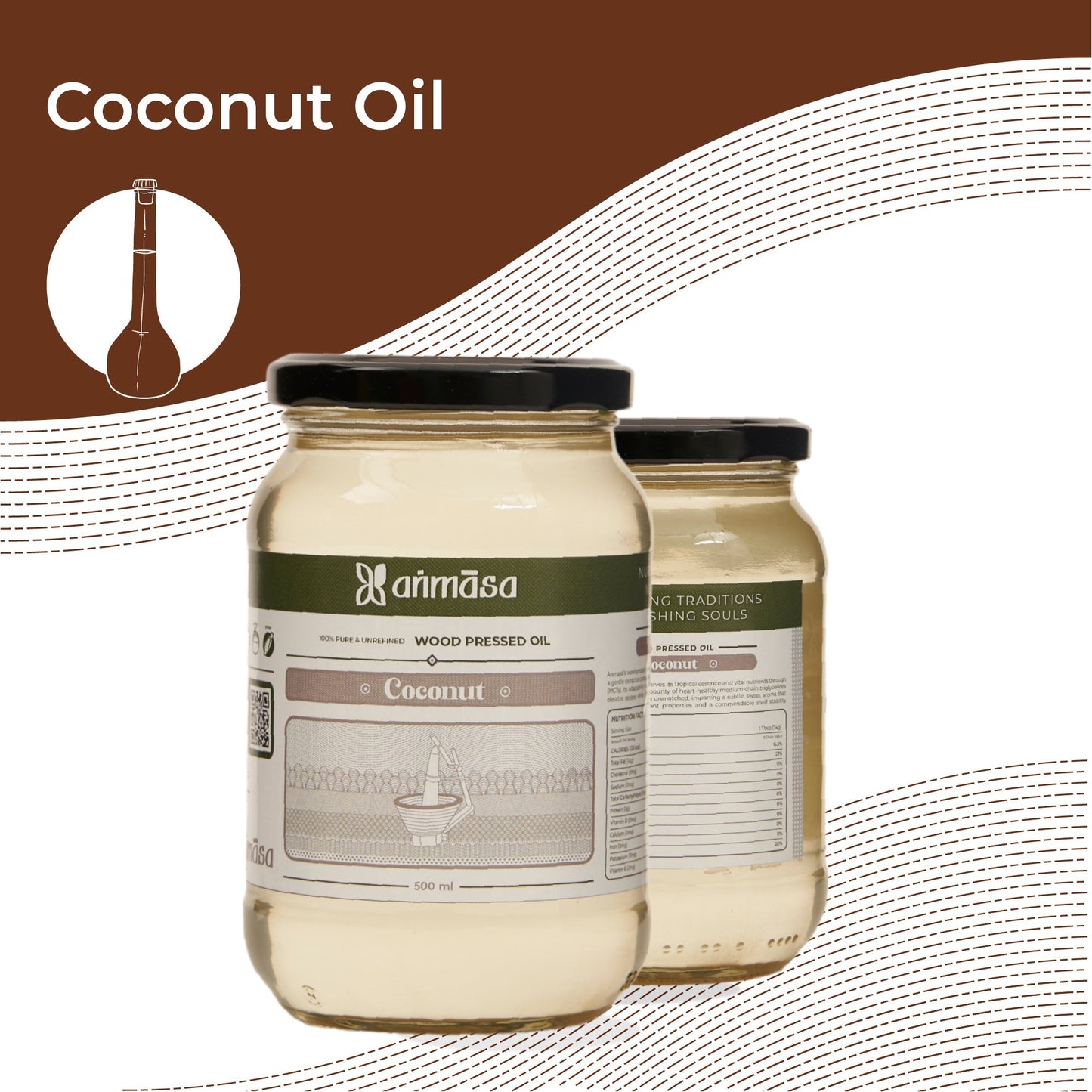 Wood Pressed Coconut Oil