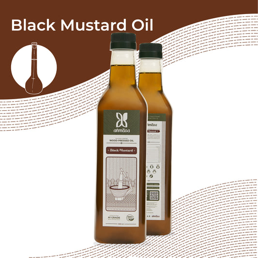 Wood Pressed Black Mustard Oil - 1L